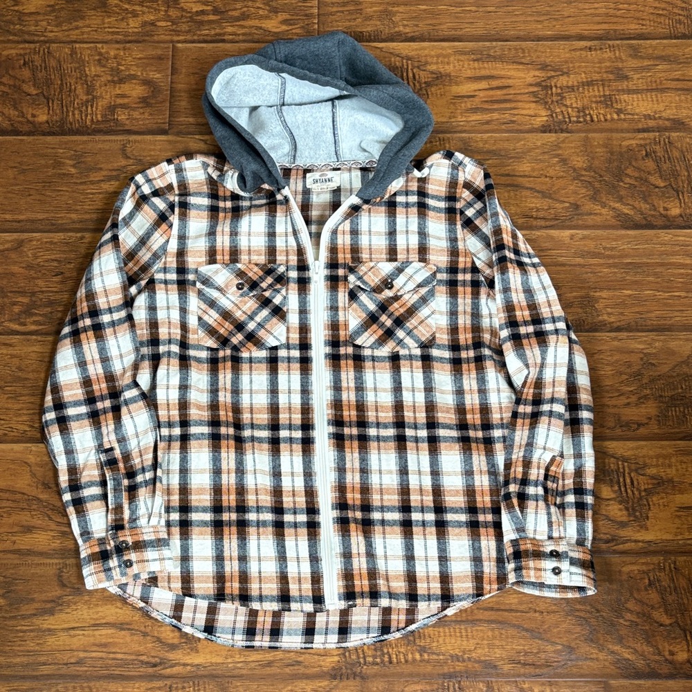 Shyanne Plaid Flannel Shirt with Hood